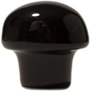   by 1.5 Inch Projection Mushroom Cabinet Knob, Black