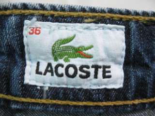 LACOSTE Blue Jean Pleated A Line Mini Skirt Size 36  