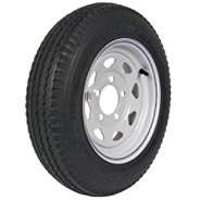   480 12 LRB Trailer Tire and 5 Hole Custom Spoke Wheel 