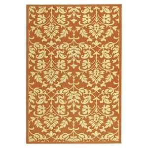  Safavieh Courtyard CY34163707 Red and Natural Country 4 x 