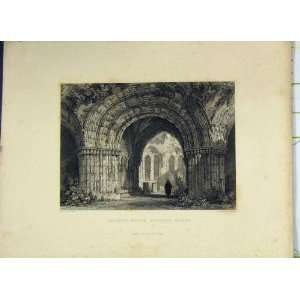   1833 View Chapter House Furness Abbey Engraved Sands