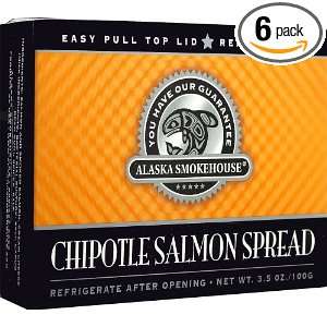 Alaska Smokehouse Chipotle Salmon Spread Checker Design, 3.5 Ounce 