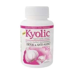  Kyolic Formula 105 Detox and Anti Aging    100 Capsules 