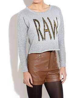 Grey (Grey) Raw Animal Sweatshirt  242703404  New Look