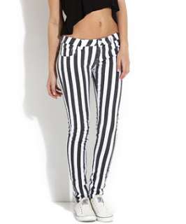   ) Parisian 32in Black and White Striped Jeans  253256101  New Look