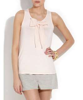Shell Pink (Pink) Pale Pink Bow Shell Top  244271572  New Look