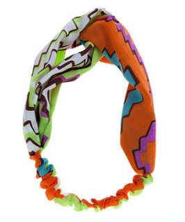 null (Multi Col) Neon Aztec Patterned Twisted Head Band  247129399 