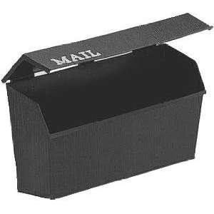  Fulton Corp Mailbox Horizontal Plastic Black 8000