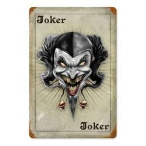  Joker Card Vintage Metal Sign Poker