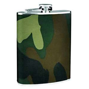   Flask with Camouflage Wrap (Includes free funnel) 