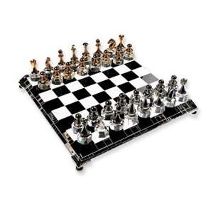  Silver plated and Gold plated Crystal Chess Set Jewelry