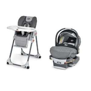  Chicco High Chair & Key Fit Car Seat in Graphica Baby
