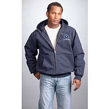Reebok Tennessee Titans Cumberland Full Zip Quilt Lined Hooded Jacket 