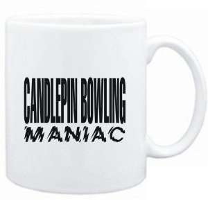 Mug White  MANIAC Candlepin Bowling  Sports