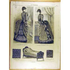  1885 Ladies Fashion Tulle Lace Costume Child French Toys & Games