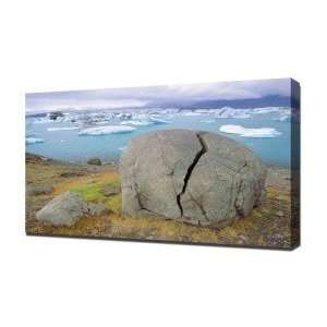 Glacier Lagoon Iceland   Canvas Art   Framed Size 20x30 