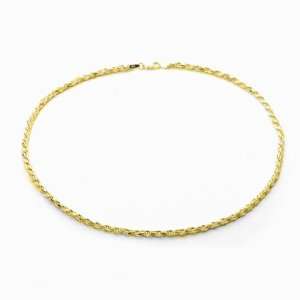  Gold Vermeil Italian Fashion Rope Chain 70 Gauge 16in 18in 