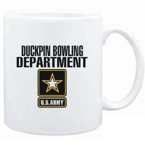  Mug White  Duckpin Bowling DEPARTMENT / U.S. ARMY 