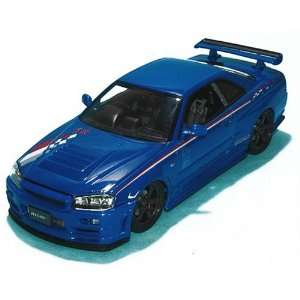 Nissan Skyline GTR Nismo Blue 1/24 Scale Diecast Model  Toys & Games 