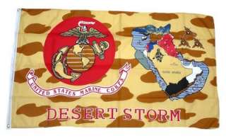 Fahne / Flagge US Marine Corps Desert Storm NEU 90 x 150 cm  