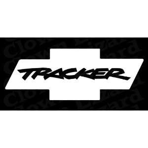 Chevy Tracker Bowtie Design Rear Window Vinyl Graphic Decal 27 x 10 