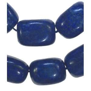   Nugget Brick Gem Blue Beads Strand 15 900 Carats 1/3 Pound Home