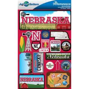  Jetsetters Nebraska Die Cut Stickers Toys & Games