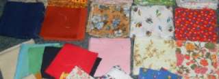   1000+ VINTAGE SOLID & PRINT 3 COTTON FABRIC QUILT CRAFT SQUARES NR