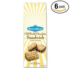 Heaven Scent Cookies, Old World Chocolate Sandwich, 6 Ounce Packages 