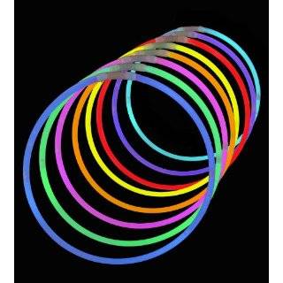 50 Lumistick 22 Glow Stick Glow Necklaces   Assorted 8 Color Mix