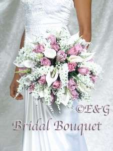   Wedding Bouquets Bouquet Bridal Bridesmaid Silk Flowers ANNA BELL ROSE