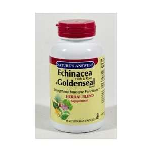  Natures Answer Echinacea Herb/Root and Goldenseal Root 90 