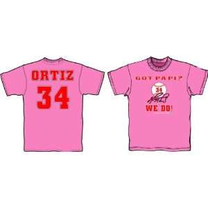 David Ortiz Got Papi? We Do T Shirt Boston (Pink)  