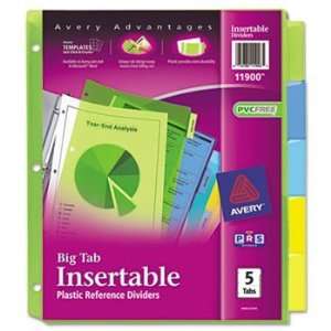  Avery® WorkSaver® Big Tab Multicolor Plastic Dividers DIVIDER 