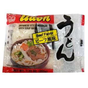 Myojo Udon with Sup Beef Flavor, 7.22 Ounce Packages (Pack of 12 