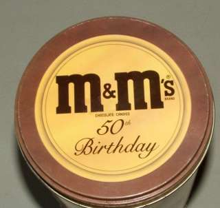 1991 Tin~M&Ms 50th Birthday~JUST LOOK @ THESE PICTURES  