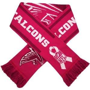 Atlanta Falcons Pink Breast Cancer Awareness Team Stripe Knit Scarf 