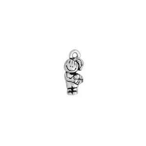  Clayvision Hoops Girl Charm with Basketball Jewelry