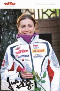 Justyna Kowalczyk (POL) Ski Nordisch Langlauf signed AK  