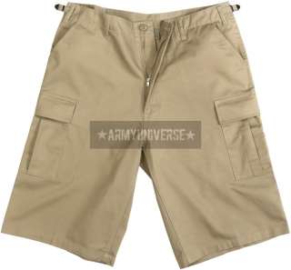 Camouflage Military Fatigue Extra Long BDU Cargo Shorts  