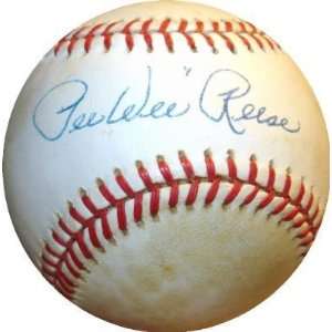  Pee Wee Reese Autographed Baseball (Slightly Yellowed 