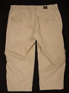 LUCKY BRAND COTTON CROPPED CARGO PANTS WOMENS 8/29  