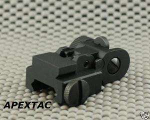 Apextac GG A2 Style Tactical Rail Flip Up Rear Sight  