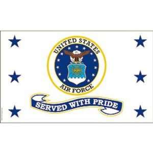  United States Air Force Served With Pride Flag 3ft x 5ft 