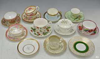 Generous 22 pc. Antique/Vintage Lot of Tea Cups & Saucers Mintons 