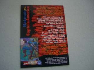 Promo Card Marvel Versus DC 1995 Captain America Batman  