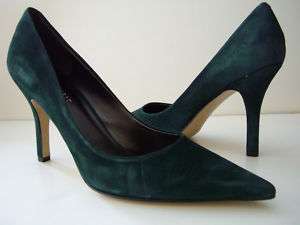 NINE WEST BARBE Green Shoes Heels Pumps Women Size 7.5  