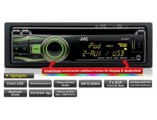 JVC KD R621 iPhone Radio+Einbaurahmen für OPEL Corsa C  