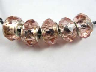   Lovely 5pcs Murano Glass Beads fit European Charm Bracelet  