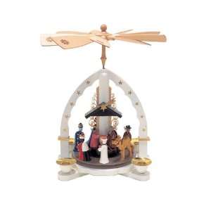  Nativity White Pyramid Candle Holder